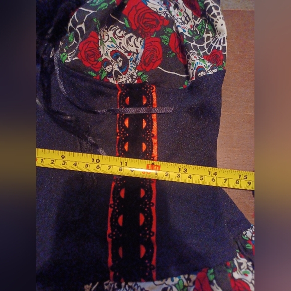 *SOLD* Lip Service Spiderwebs And Sugar Skulls Dress - Picture 5 of 9